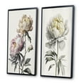 thumbnail image 3 of Designart "Stunning Dahlia Flower I" Dahlia Framed Wall Art Set Of 2 - Cream Floral Gallery Wall Frame Set For Home Decor, 3 of 7