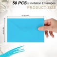 thumbnail image 2 of 50 Pcs Invitation Envelopes, 6 x 4 Inch Card Envelopes for Greeting Card, Wedding Invitations, (Lake Blue), 2 of 7