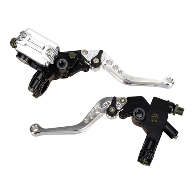 Palanca de freno de motocicleta,Maneta de freno universal para motocicleta de 7/8'' (22 mm).,Conjunto de palanca del cilindro maestro del embrague y depósito,Palanca de freno y embrague de