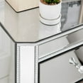 thumbnail image 6 of WGYPRIME 23.6" Mirrored Nightstand with 3 Drawers, Modern Mirrored  Bedside Table, Mirrored Side Table for Living Room, Bedroom, Entryway, 6 of 12