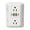 White, variant on Fountwell Multi Plug Outlet Extender 6 Outlet Wall Charger with 2 USB 2 Type C for Home Office Dorm