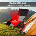 thumbnail image 4 of Camping Chairs Portable, Foldable Chair Lightweight, Backpacking Chair for Adults, Folding Chairs for Outside Camp (Large), 4 of 13