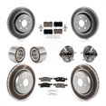 thumbnail image 1 of Transit Auto Front Rear Hub Bearing Assembly Coated Disc Brake Rotor and Ceramic Pad Shoe Kit (10Pc) for Car 2018-2020 Dodge Durango with Vented Rotors Left Right Driver Passenger Side KBB-127866, 1 of 2