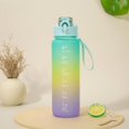 thumbnail image 3 of 1000ml Three Color Gradient Sports Water Cup, Sports and Fitness Hydration, Suitable for Daily Exercise and Fitness Use(Blue), 3 of 6