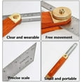 thumbnail image 3 of Adjustable Carpentry Square Bevel Gauge Sliding T-Bevel , Blade Ruler Craft Bevel Tool for Craftsman Carpenter Architect Engineer Woodworking,, 3 of 5