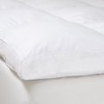 thumbnail image 2 of Lavish Home 100% Duck Feather 2" Gusset Topper-Twin, White, 2 of 3