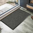 thumbnail image 2 of Heavy-Duty Gray Door Mat with Non-Slip Backing - 32" x 24", Low-Profile for Doorways, Dirt Trapper, 2 of 5