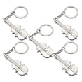 thumbnail image 2 of Raindrops 10 Pcs  Violin Shaped Pendant Musical Instrument Key Chain Pendant Key Decor, 2 of 8