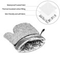 thumbnail image 6 of Daiia Silver Mosaic Pattern Oven Mitts and Pot Holders 4 pcs Set,High Heat Resistant 500 Degree Extra Thicken Long Kitchen Cotton Oven Glove, 6 of 6