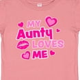 thumbnail image 4 of Inktastic My Aunty Loves Me with Hearts and Kiss Boys or Girls Baby T-Shirt, 4 of 5
