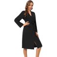 thumbnail image 1 of LAICAIW Waffle Knit Robes for Women Soft Unisex Lightweight Spa Bathrobe Absorbent Quick Dry Shower Robe for Men, 1 of 7