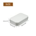 thumbnail image 2 of Contenedores de caja de metal Uxcell, 2 piezas de 3.7x2.4x0.9 pulgadas, caja de almacenamiento rectangular portátil plateada para almacenamiento en el hogar, 2 of 6