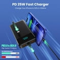 thumbnail image 3 of Cargador portátil Power Bank 40800 mAh con 3 cables integrados, 3 of 8