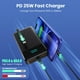 thumbnail image 3 of Cargador portátil Power Bank 40800 mAh con 3 cables integrados, 3 of 8