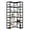 Black, variant on NUMENN 5 Tier Corner Bookshelf, Modern Corner Bookcase, Large Open Shelf Bookcase, Tall Bookshelves Storage Display Rack for Bedroom, Living Room and Home Office, Vintage