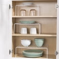 thumbnail image 1 of 3 Piece Vinyl Coated Steel Cabinet Organizer, White, 1 of 2