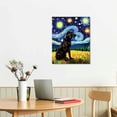 thumbnail image 2 of ONETECH   Starry Night Styled Black Labrador Dog Animals Lover Family Peace Love Art Print Poster Wall Decor AP057, 2 of 4