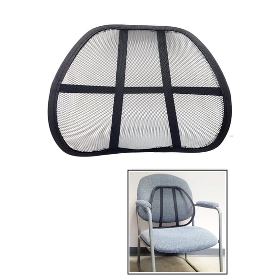 Simply Good Ergonomic Mesh Lumbar Backrest - Portable, Breathable Lower Back Cushion - Add Back Support to Any Chair