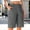*Gray, variant on ClodeEU Women's Elastic Waist Drawstring Cargo Shorts,Loose Fit Shorts with Pockets Summer Outdoor Army Green,Women's Plus L
