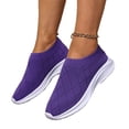 thumbnail image 4 of Women's Walking Sock Orthopedic Shoes Elastic Knit Lightweight Slip on Breathable Yoga Sneakers, 4 of 5