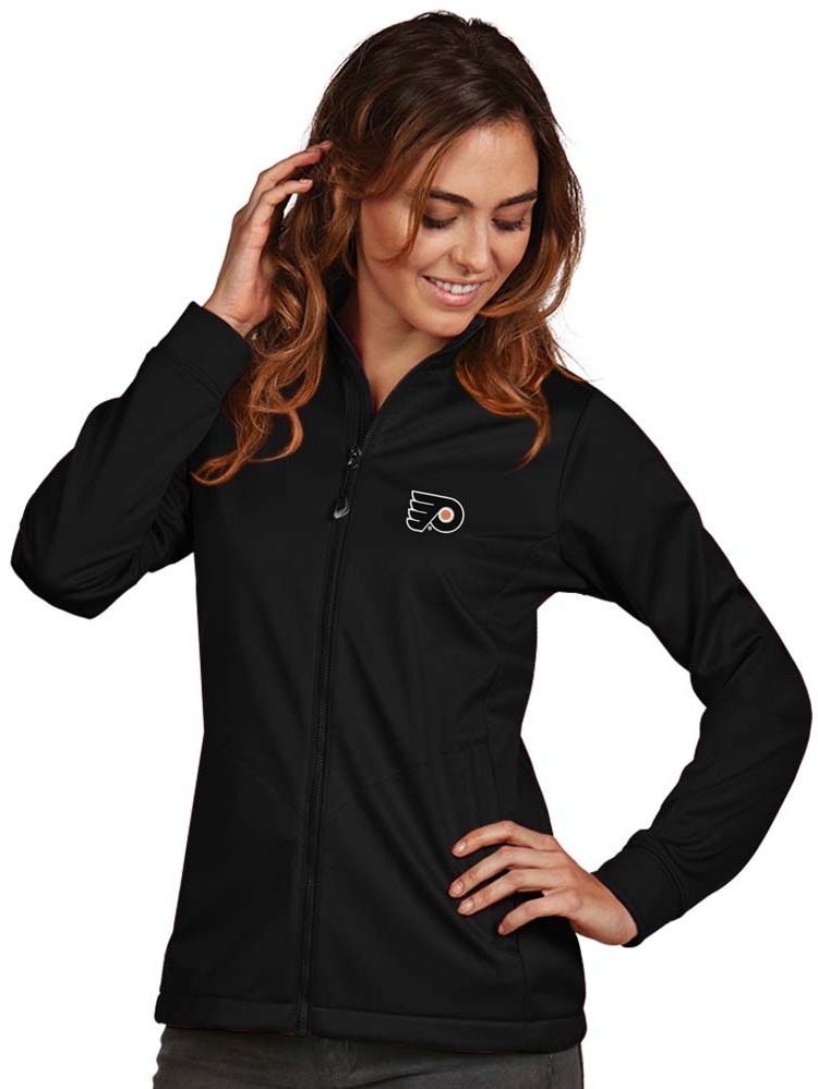 Philadelphia Flyers Antigua Women's Golf Full Zip Jacket Black by ANTIGUA GROUP/ 22534