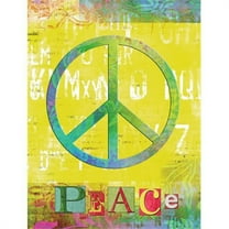 Artsy Peace Flag Canvas House Size SB3101CHF