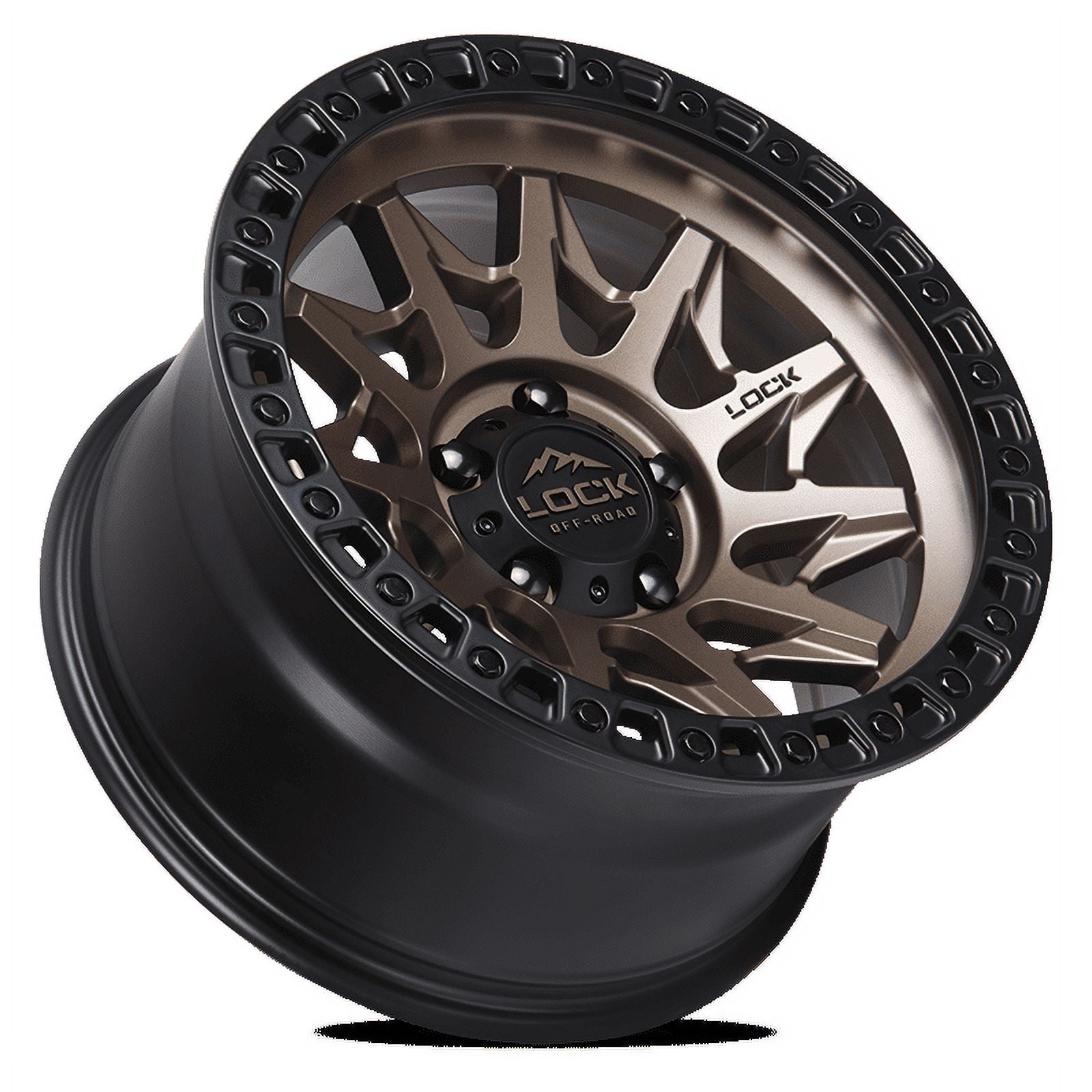 Lock Off-Road Lunatic Matte Bronze with Matte Black Ring 9-18