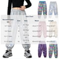 thumbnail image 3 of Squevariel Cargo Pants for Boys and Girls Shiny Metallic Trousers Elastic High Waist Jogger Pants with Pockets 6Y-13Y, 3 of 6