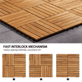 thumbnail image 6 of Renwick Pack of 27 Wood Deck Flooring Tiles for Outdoor & Indoor, Wood, 6 of 13
