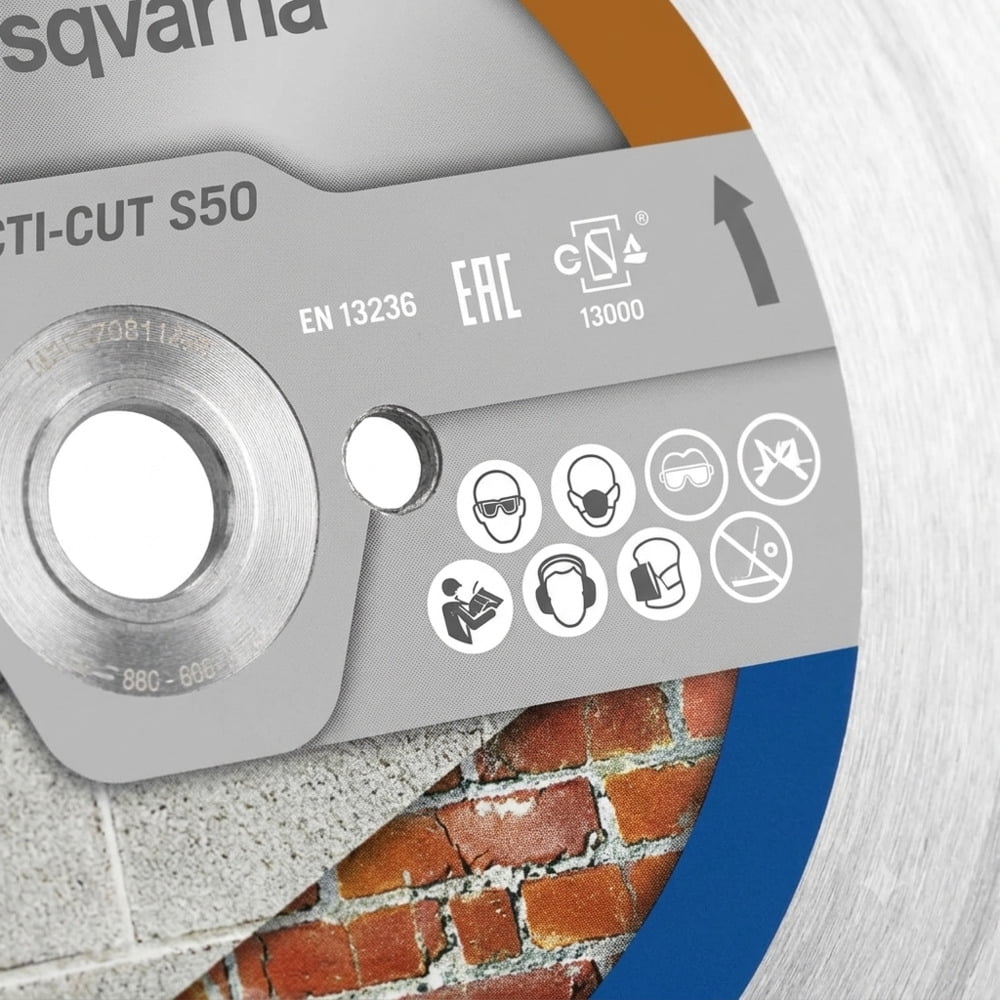Husqvarna 12 in. D X 1 in. Tacti-Cut S50 Plus Diamond Circular Saw Blade 1 pc