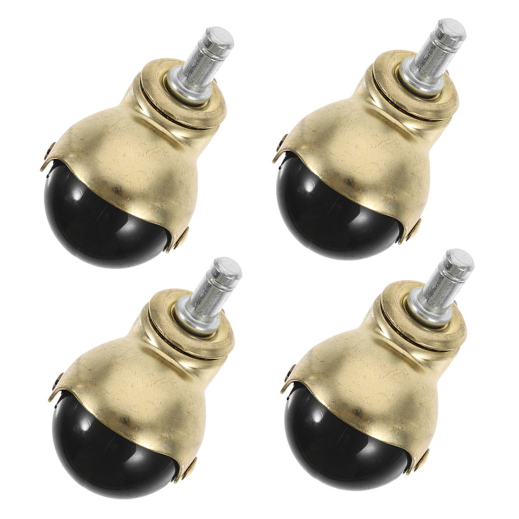 Raindrops 4-Pack Heavy Duty Chair Caster Wheels with Smooth 360° Swivel for Office and Home Furniture Use