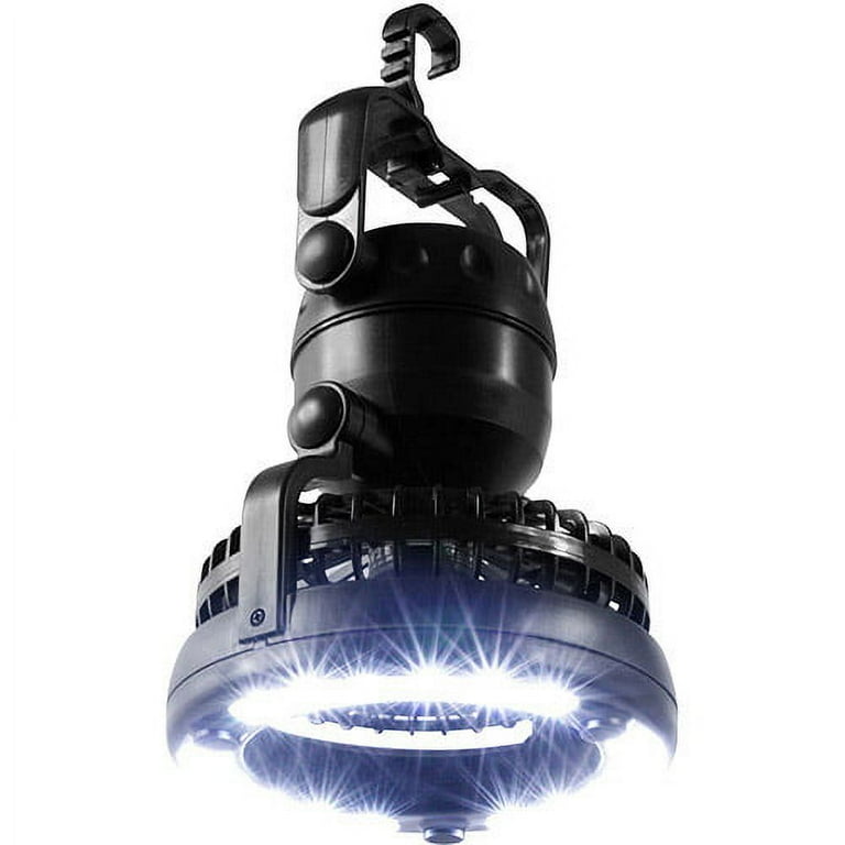 Auraglow Folding LED 2-in-1 Camping Lantern & Torch - Black