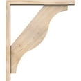 thumbnail image 3 of Ekena Millwork 3 1/2"W x 24"D x 28"H Funston Block Smooth Bracket w/ Offset Brace, Douglas Fir, 3 of 25