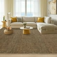 thumbnail image 4 of Washable Area Rug 8'x10' Rugs for Living Room, Soft Ultra Thin Dining Room Rugs Bedroom Rug, Boho Waffle Print Large Indoor Rugs Floor Carpet for Living Room Bedroom Nursery, Brown, 4 of 8