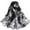 B, variant on Women's Lightweight Floral Print Cotton Wrap Scarfs Head Shawls Summer Gifts