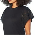 thumbnail image 4 of Gap Women's Eyelet Short Sleeve Shirt True Black, Size Medium, 4 of 8