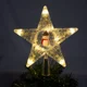 thumbnail image 1 of Estrella Fugaz Punta De Arbol Navideño Luzled Plástico 20cm Color Amarillo Snowman, 1 of 4