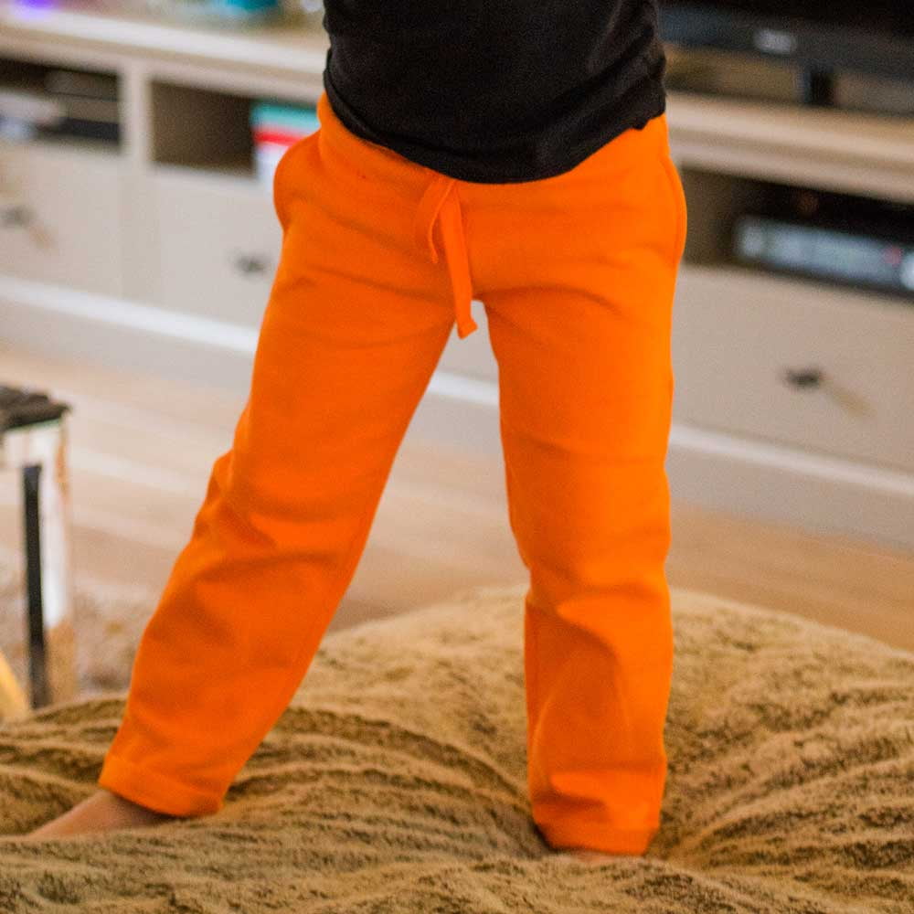 KIDENTIAL Kids Fleece Sweat Pant 45 Years, Orange