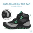 thumbnail image 3 of Zapatos de senderismo Mishansha para niños y niños, antideslizantes, para exteriores, negro/verde/gris, 3 of 6