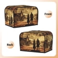 thumbnail image 7 of Toaster Covers 2 Slice, Industrial Style Western Cowboy Waterproof Bread Machine Cover Fits for Standard 2 Slice Toasters, Home Decor Toaster Protection with Hanging Rope, 7 of 7