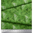 thumbnail image 2 of Soimoi Green Rayon Fabric Facets Triangle Geometric Decor Fabric Printed Yard 58 Inch Wide, 2 of 3