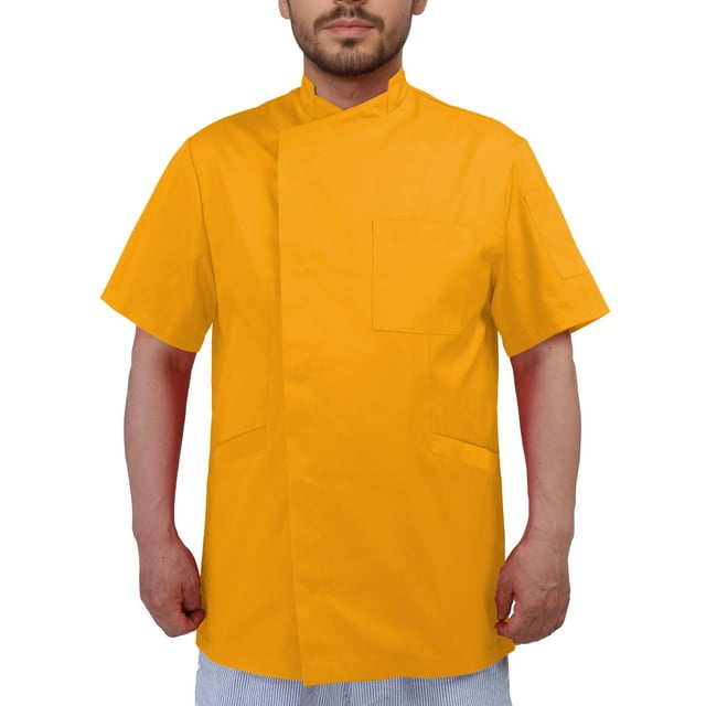 Men's Chef Coat Short Sleeve Chef Jacket