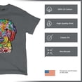 thumbnail image 4 of Tee Hunt Dean Russo Sweet Poodle T-Shirt Dog Pattern Puppy Adopt Pet Men's Tee, Charcoal, 4X-Large, 4 of 5