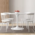 thumbnail image 5 of Aron Living Brook 17" Mid-Century Plastic Dining Chairs in White (Set of 2), 5 of 5