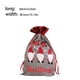 thumbnail image 5 of Toystoory Saco con cordón de Navidad, bolsa de regalo de encaje, tamaño grande, regalo para niños, fiesta, boda, arreglo de Navidad, suministros de Kits de decoración para fiestas Gris Toystoory HA069915-01, 5 of 6