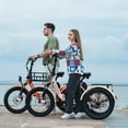 thumbnail image 6 of MOONCOOL Electric Tricycle for Adults, 20" Folding 3 Wheels Electric Bicycle, 48V 500W Motorized Three Wheel Ebike w/Aluminum Frame, Removable Battery and Basket, 6 of 13