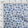 thumbnail image 2 of oneOone Cotton Cambric Medium Blue Fabric Floral Fabric For Sewing Printed Craft Fabric By The Yard 42 Inch Wide, 2 of 5
