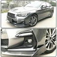 thumbnail image 2 of Real Cabon Fiber Front Fog Light Cover fits for Infiniti Q50 Sport Sedan 2018-2020 Lamp Bezel Bumper Canard Fender Vent Scoop Air Intake Grill Winglets Splitter Trims, 2 of 7