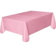 thumbnail image 1 of Pack of 4: Disposable Plastic Tablecloths/Table Covers, 54 x 108 inches Each (Pink), 1 of 1