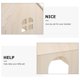thumbnail image 3 of Casa de madera para escondite de conejillos de indias, decoración de cabañas de madera para animales pequeños, casa de madera para erizos y ardillas, 3 of 7